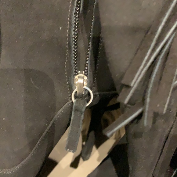 Giuseppe Zanotti Black Suede Fringe Mid Calf Boots - Picture 10 of 12